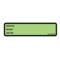 Nevs Printed Chart Label-Room No , name, Doctor 1-3/8x5-3/8 Lime w/Black NRBP-LIME - alternate 1